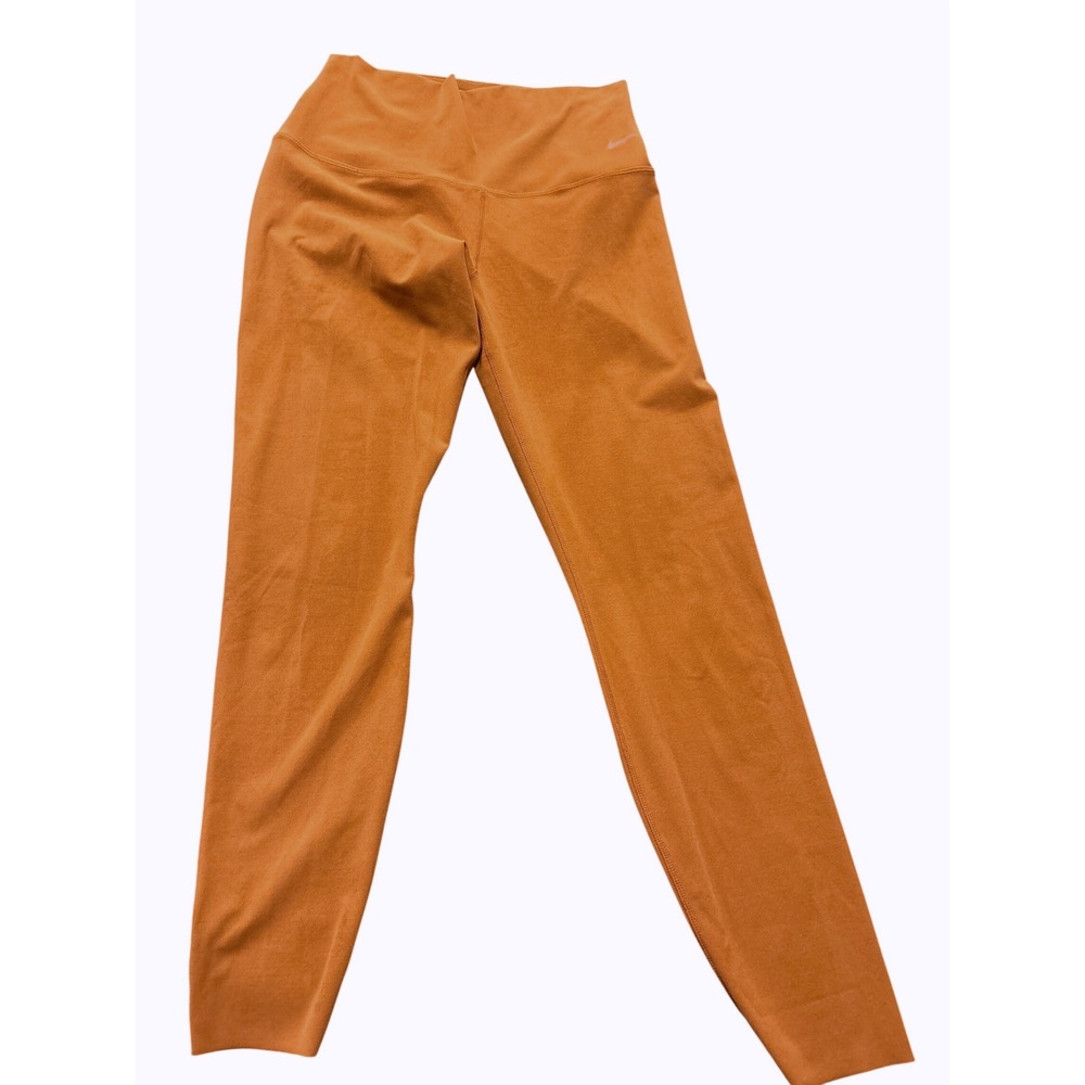 Nike Zenvy Dri-FIT Women Orange High Waisted Buttery Soft Leggings Size M